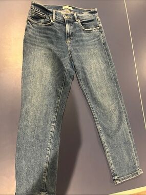 LOFT Boyfriend Jeans in Faded Blue Denim